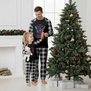 Gothic Skeleton Roses Plaid Pajama Set In My Next Life I Want To Be The Karma Fairy TS02 White Plaid Print Your Wear
