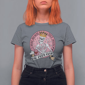 Skull Mom T Shirt For Women I Wine Because They Whine Mother's Day Gifts TS02 Charcoal Printyourwear