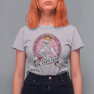 Skull Mom T Shirt For Women I Wine Because They Whine Mother's Day Gifts TS02 Ice Gray Printyourwear
