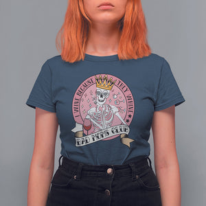 Skull Mom T Shirt For Women I Wine Because They Whine Mother's Day Gifts TS02 Navy Printyourwear