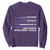 Military Child Born Resilient Tough Sweatshirt Month Of The Military Kids Army Soldier American Flag TS02 Purple Print Your Wear