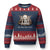 God Bless Pope Francis Ugly Christmas Sweater Memorial Angel Catholic Faith & Unity TS02 Navy Red Print Your Wear
