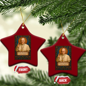 Beloved Pope Francis Ceramic Ornament 1936-2025 Memorial TS02 Print Your Wear