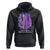 Forget Me Not Alzheimer's Awareness Hoodie Support Squad Dementia Purple Ribbon TS02 Black Print Your Wear