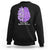 Forget Me Not Alzheimer's Awareness Sweatshirt Support Squad Dementia Purple Ribbon TS02 Black Print Your Wear
