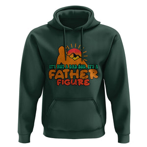 Funny Dad Hoodie It's Not A Dad Bod It's A Father Figure Retro TS02 Dark Forest Green Print Your Wear