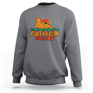 Funny Dad Sweatshirt It's Not A Dad Bod It's A Father Figure Retro TS02 Charcoal Print Your Wear