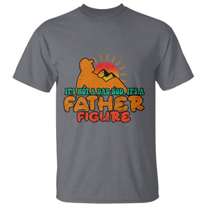 Funny Dad T Shirt It's Not A Dad Bod It's A Father Figure Retro TS02 Charcoal Print Your Wear