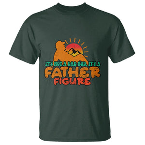 Funny Dad T Shirt It's Not A Dad Bod It's A Father Figure Retro TS02 Dark Forest Green Print Your Wear