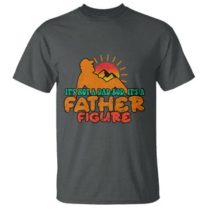 Funny Dad T Shirt It's Not A Dad Bod It's A Father Figure Retro TS02 Dark Heather Print Your Wear