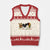 Peace Love Juneteenth V-Neck Knit Sweater Vest 1865 Heart Kente Peace Sign Africa Fist TS02 Beige Red Print Your Wear