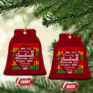 Juneteenth 1865 Ceramic Ornament Celebrate Black Freedom Breaking Every Chain TS02 Print Your Wear