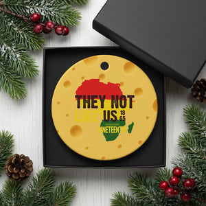 They Not Like Us Juneteenth 1865 Ceramic Ornament Afrocentric Africa Map Black Pride TS02 1pc Yellow Cheese Print Your Wear