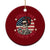 Retro Skeleton 4th of July Ceramic Ornament Chill The Fourth Out Funny Patriotic American Flag TS02 1pc Red Print Your Wear