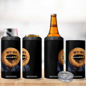 Funny Sonion Ring Cursed Meme Graphic 4 in 1 Can Cooler Tumbler Surreal Deep Fried Onion Ring Joke TS02 Print Your Wear