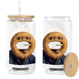 Funny Sonion Ring Cursed Meme Graphic Glass Can Surreal Deep Fried Onion Ring Joke