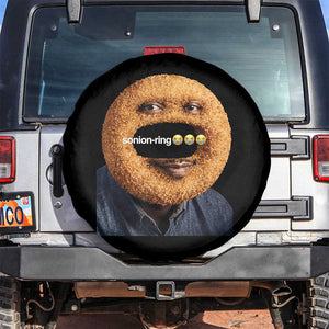 Funny Sonion Ring Cursed Meme Graphic Spare Tire Cover Surreal Deep Fried Onion Ring Joke TS02 No hole Black Print Your Wear