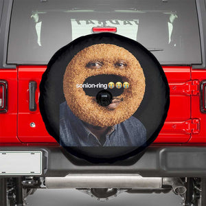 Funny Sonion Ring Cursed Meme Graphic Spare Tire Cover Surreal Deep Fried Onion Ring Joke TS02 Black Print Your Wear