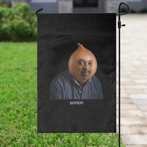Viral Sonion Surreal Meme Garden Flag Funny Crying Onion Man Aesthetic Joke