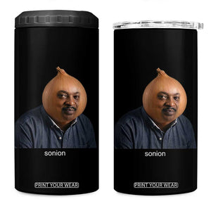 Viral Sonion Surreal Meme 4 in 1 Can Cooler Tumbler Funny Crying Onion Man Aesthetic Joke TS02 One Size: 16 oz Black Print Your Wear