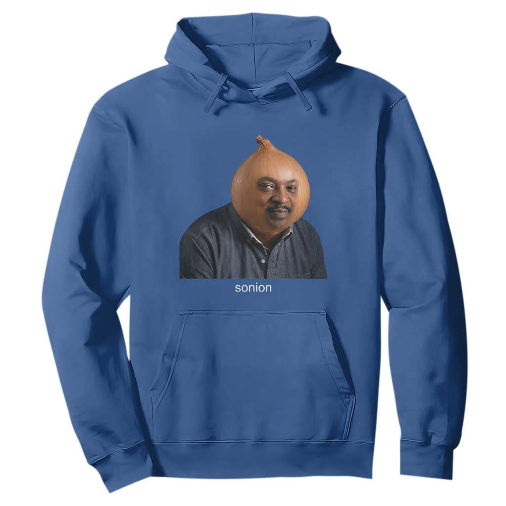 Viral Sonion Surreal Meme Hoodie Funny Crying Onion Man Aesthetic Joke TS02 Royal Blue Print Your Wear