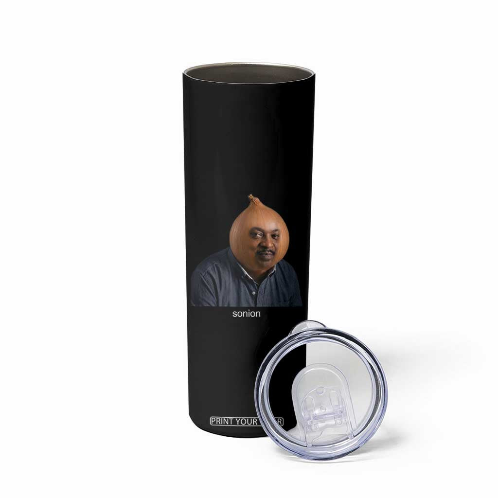 Viral Sonion Surreal Meme Skinny Tumbler Funny Crying Onion Man Aesthetic Joke TS02 Print Your Wear