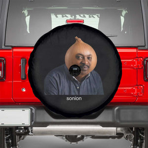 Viral Sonion Surreal Meme Spare Tire Cover Funny Crying Onion Man Aesthetic Joke TS02 Black Print Your Wear