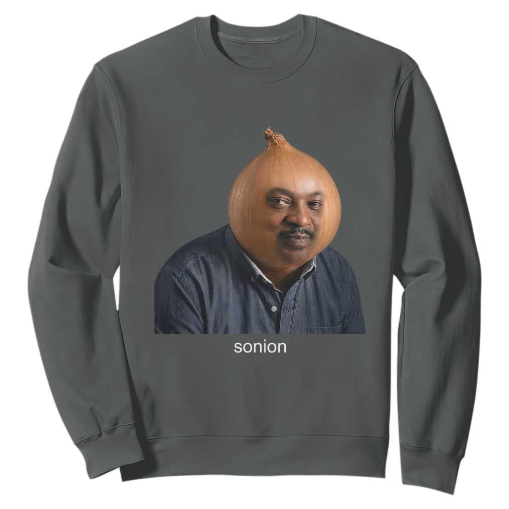 Viral Sonion Surreal Meme Sweatshirt Funny Crying Onion Man Aesthetic Joke
