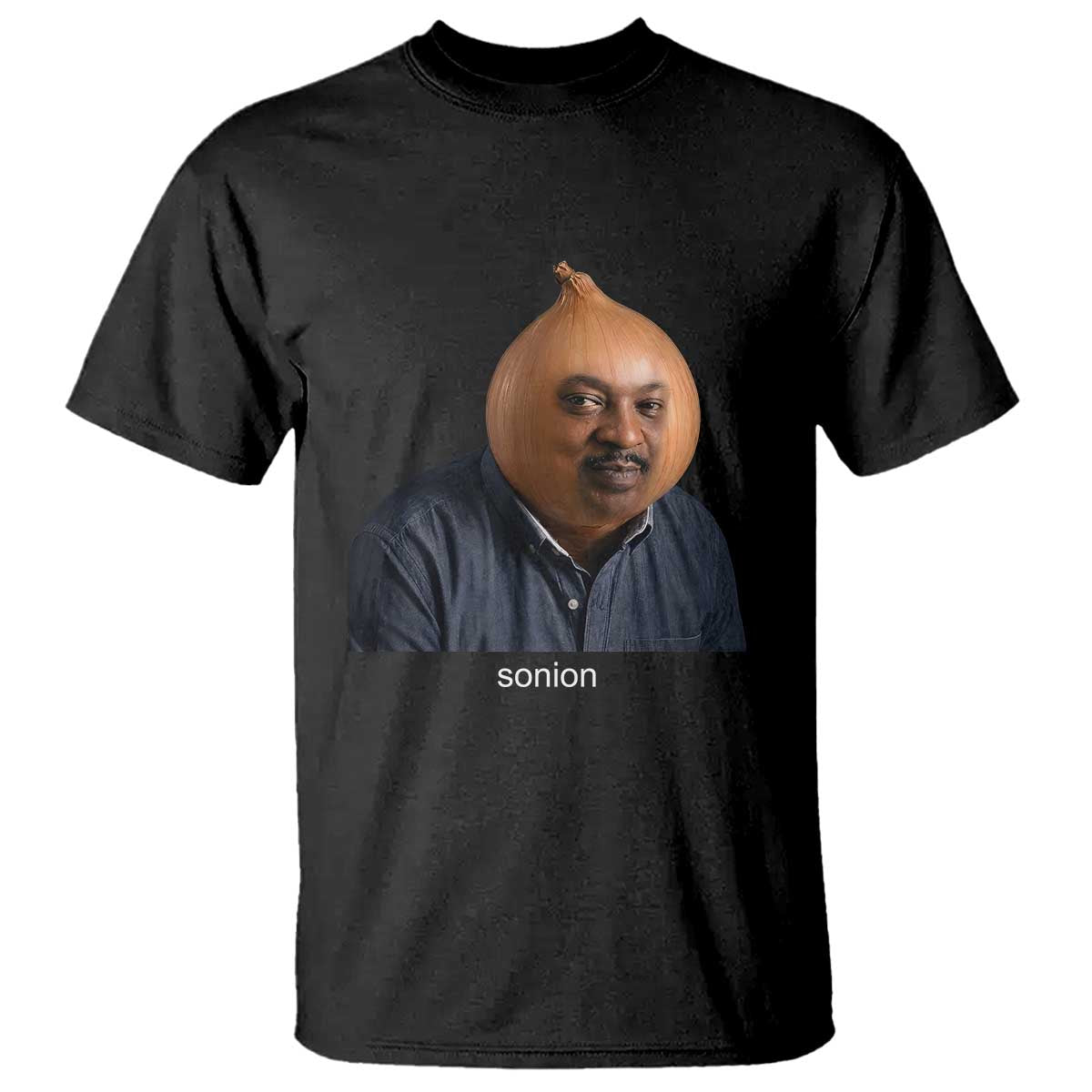 Viral Sonion Surreal Meme T Shirt Funny Crying Onion Man Aesthetic Joke TS02 Black Print Your Wear