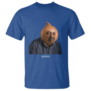 Viral Sonion Surreal Meme T Shirt Funny Crying Onion Man Aesthetic Joke TS02 Royal Blue Print Your Wear