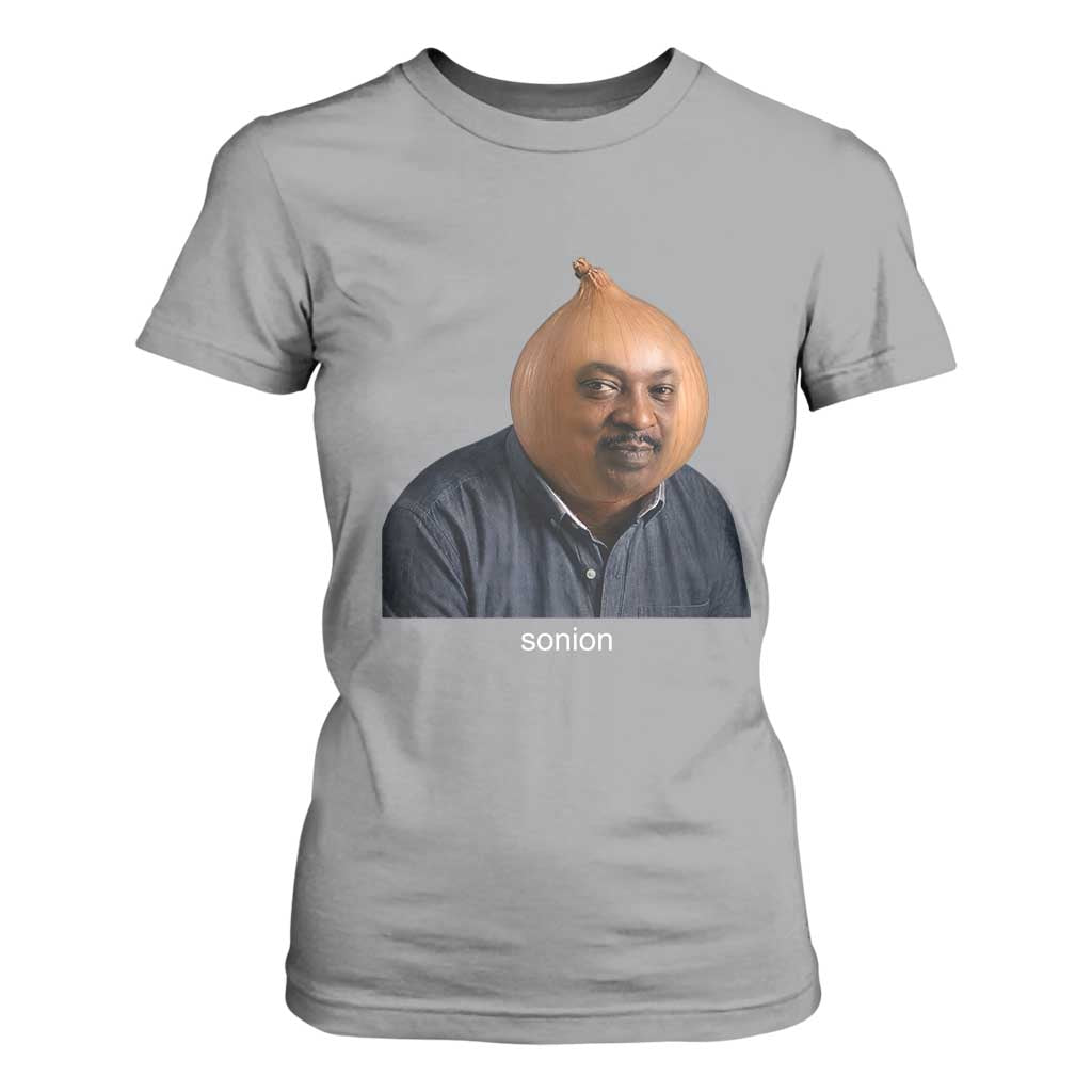 Viral Sonion Surreal Meme T Shirt For Women Funny Crying Onion Man Aesthetic Joke TS02 Sport Gray Print Your Wear