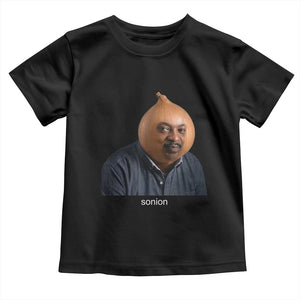 Viral Sonion Surreal Meme Toddler T Shirt Funny Crying Onion Man Aesthetic Joke TS02 Black Print Your Wear
