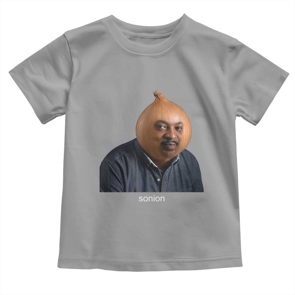 Viral Sonion Surreal Meme Toddler T Shirt Funny Crying Onion Man Aesthetic Joke TS02 Sport Gray Print Your Wear