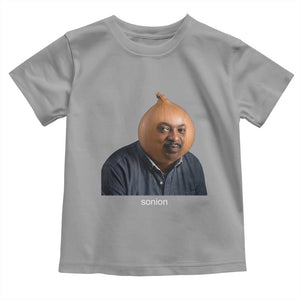 Viral Sonion Surreal Meme Toddler T Shirt Funny Crying Onion Man Aesthetic Joke TS02 Sport Gray Print Your Wear