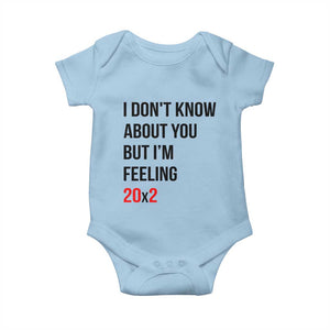 Funny 40th Birthday Pop Culture Lyric Parody Baby Onesie Im Feeling 20x2 40 Years Old Milestone Bday Gag Gift
