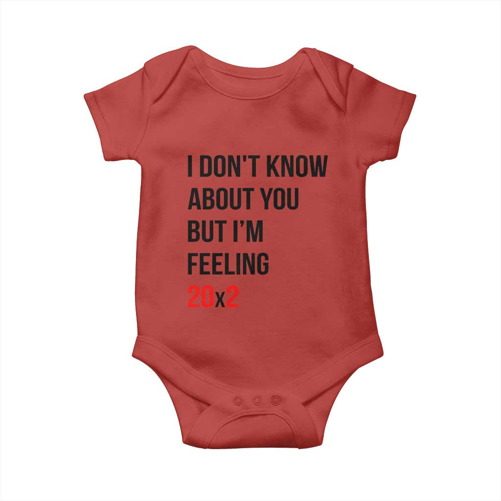 Funny 40th Birthday Pop Culture Lyric Parody Baby Onesie Im Feeling 20x2 40 Years Old Milestone Bday Gag Gift