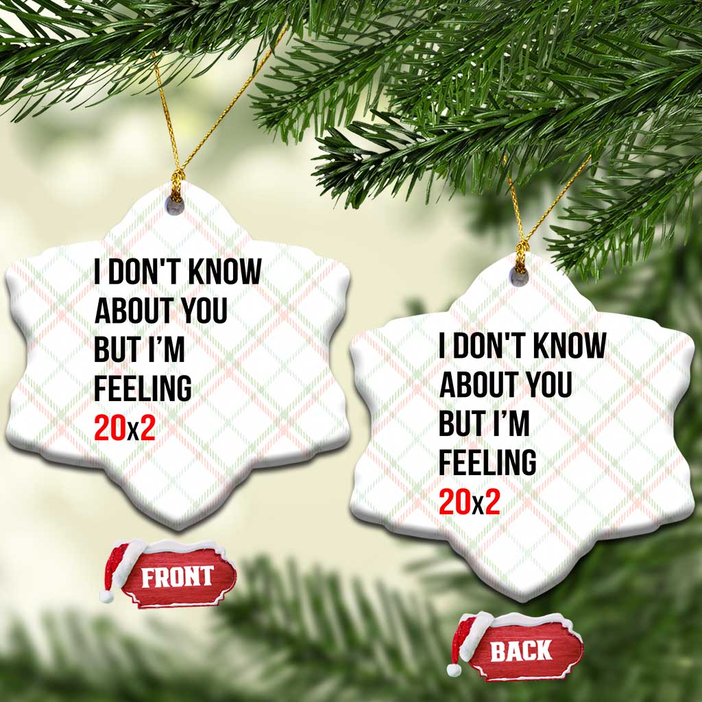 Funny 40th Birthday Pop Culture Lyric Parody Ceramic Ornament Im Feeling 20x2 40 Years Old Milestone Bday Gag Gift