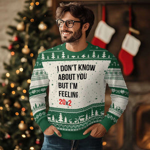 Funny 40th Birthday Pop Culture Lyric Parody Ugly Christmas Sweater Im Feeling 20x2 40 Years Old Milestone Bday Gag Gift