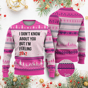 Funny 40th Birthday Pop Culture Lyric Parody Ugly Christmas Sweater Im Feeling 20x2 40 Years Old Milestone Bday Gag Gift