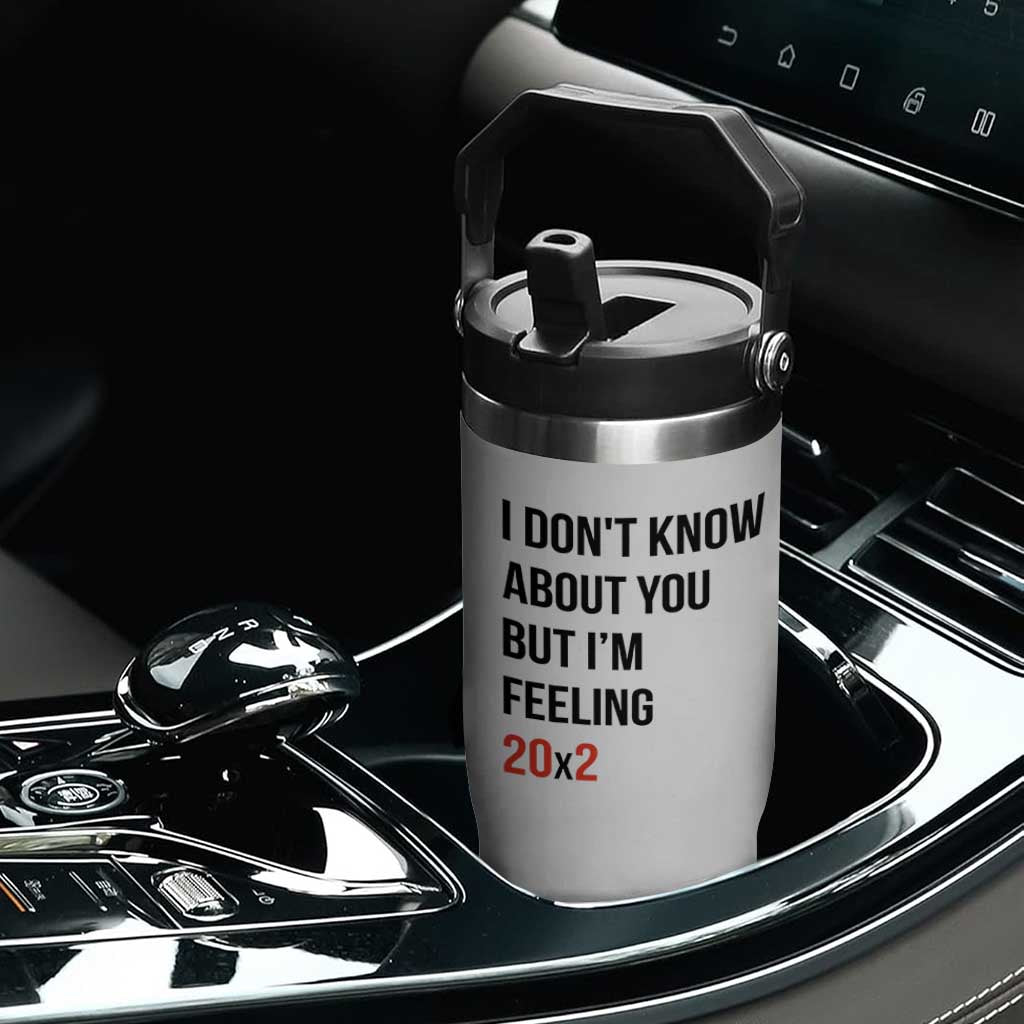 Funny 40th Birthday Pop Culture Lyric Parody Flip Straw Tumbler Im Feeling 20x2 40 Years Old Milestone Bday Gag Gift