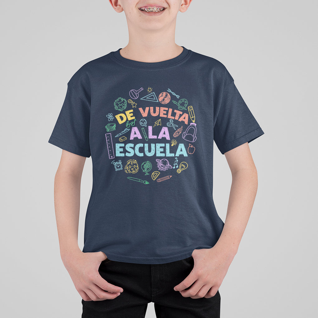 Back To School In Spanish T Shirt For Kid De Vuelta A La Escuela Welcome Espanol TS02 Printyourwear