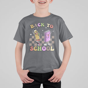 Welcome Back To School T Shirt For Kid Happy First Day Of School Cute Retro Groovy TS02 Printyourwear