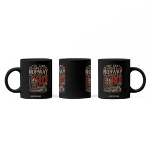 Funny You Cant Spell Norway Without RO Coffee Mug Vintage Longship Viking Row Spirit Heritage