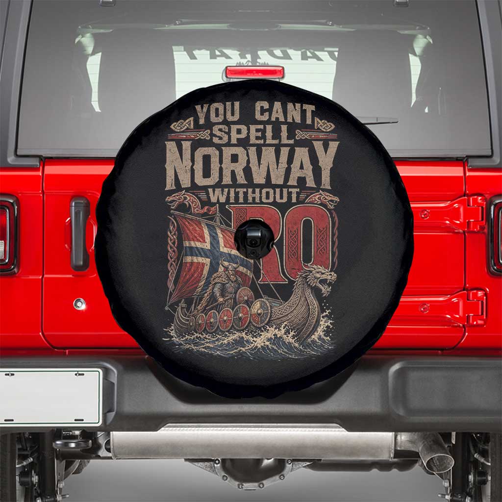 Funny You Cant Spell Norway Without RO Spare Tire Cover Vintage Longship Viking Row Spirit Heritage