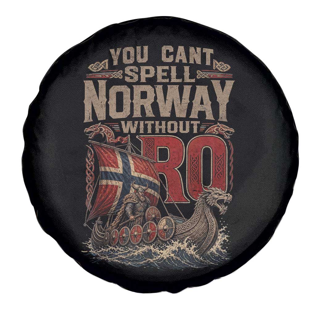 Funny You Cant Spell Norway Without RO Spare Tire Cover Vintage Longship Viking Row Spirit Heritage