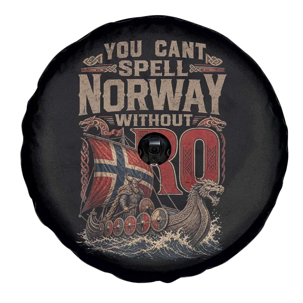 Funny You Cant Spell Norway Without RO Spare Tire Cover Vintage Longship Viking Row Spirit Heritage