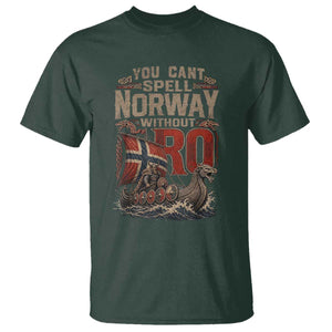 Funny You Cant Spell Norway Without RO T Shirt Vintage Longship Viking Row Spirit Heritage