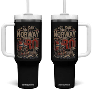 Funny You Cant Spell Norway Without RO Tumbler With Handle Vintage Longship Viking Row Spirit Heritage