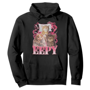 Eepy Sleepy Cats Y2K Bootleg Meme Graphic Hoodie Funny Internet Culture Humor