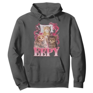 Eepy Sleepy Cats Y2K Bootleg Meme Graphic Hoodie Funny Internet Culture Humor